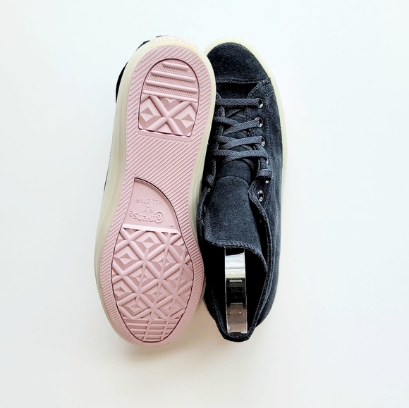 Converse CTAS Hi Black Lilac Mist Vintage White Men's 12 - Picture 5 of 6